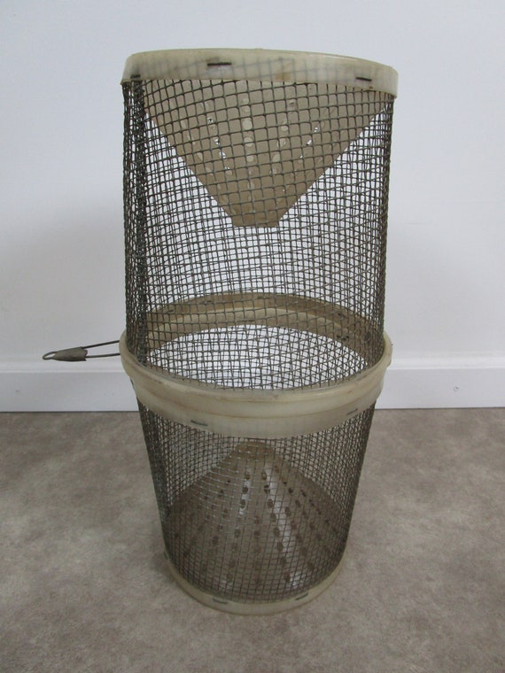 Vintage Plastic and Metal Minnow Trap -  New Zealand