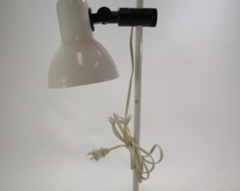 Mid century White Adjustable Desk Lamp