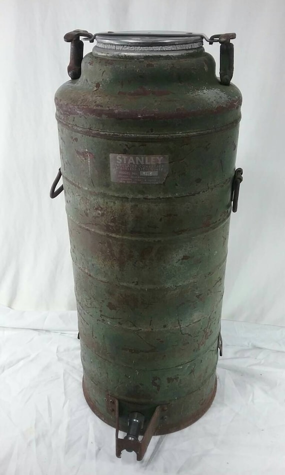 Large Vintage Army Stanley Thermos Coffee Dispenser Model No. 3325