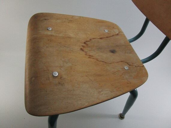 Mid Century Vintage Retro Wooden Peabody Seating Co School Etsy