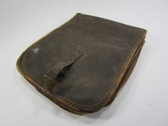 Vintage leather pouch satchel - image 1