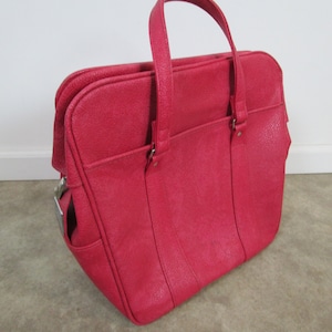 Vintage pink royal traveller samsonite soft suitcase retro mid century image 1