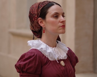 Chemisette Regency in cotone in diverse misure, 19 secolo Jane Austen accessori rievocazione storica stile impero