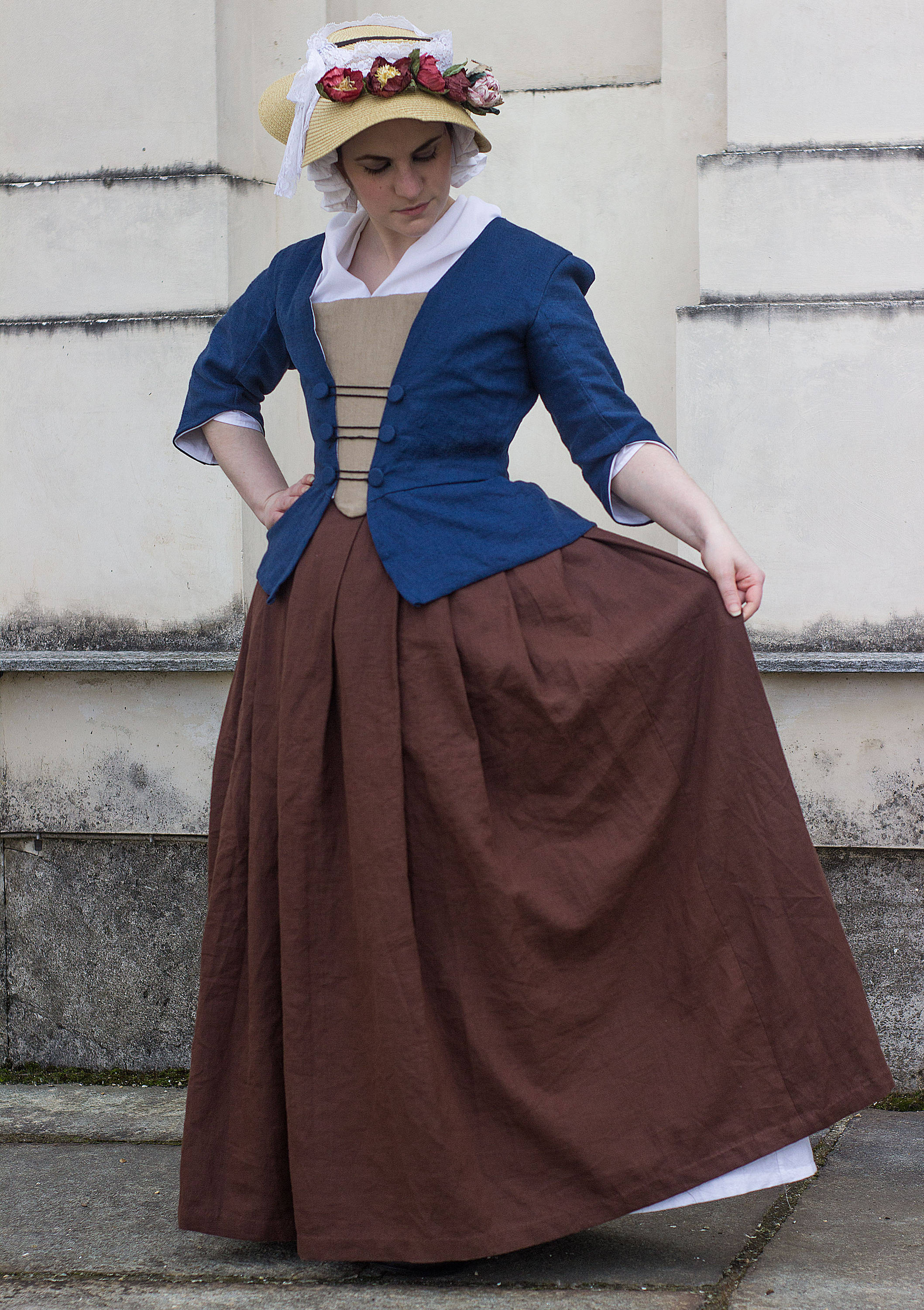 Custom made 18th century skirt in linen Petticoat colonial Etsy