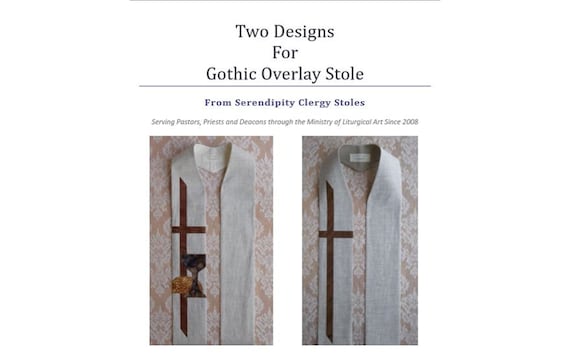 PDF DOWNLOAD Printable Clergy Stole Pattern and | Etsy