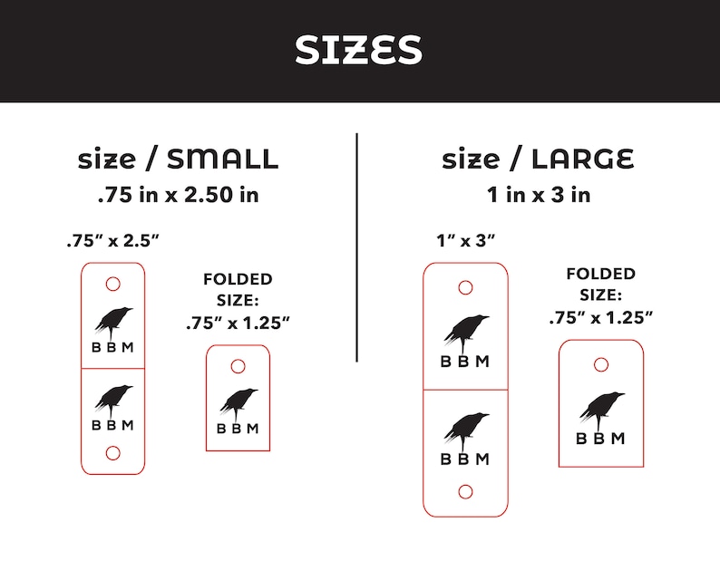 Custom Faux Leather Tags With Rivets / NO SEW Personalized Etsy