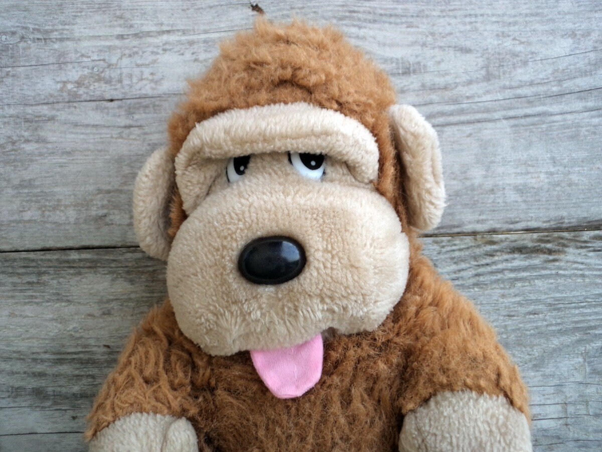 stuffed monkey from the 80's