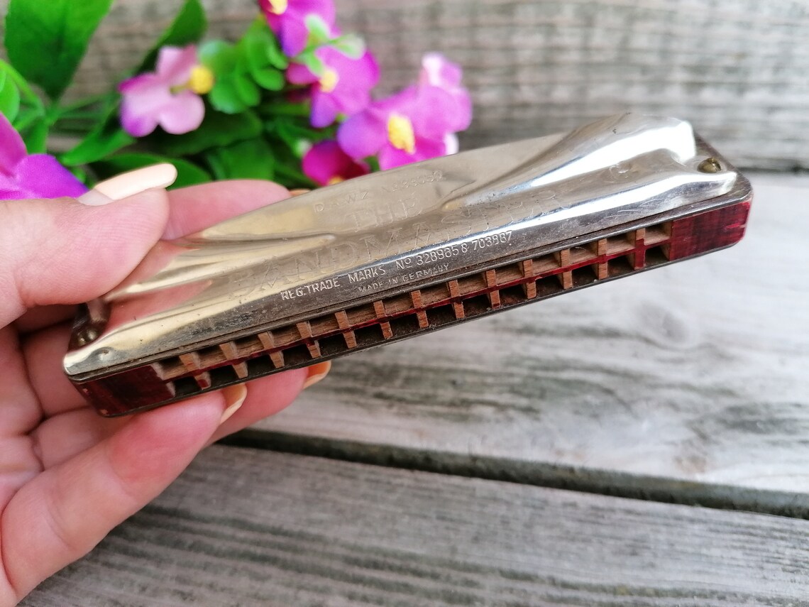 Vintage the BANDMASTER Harmonica Made in Germany 33050 Key G Etsy UK