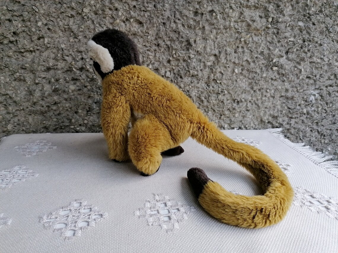 Capuchin Monkey Plush Toy Monkey With Long Tail Plush Stuffed | Etsy