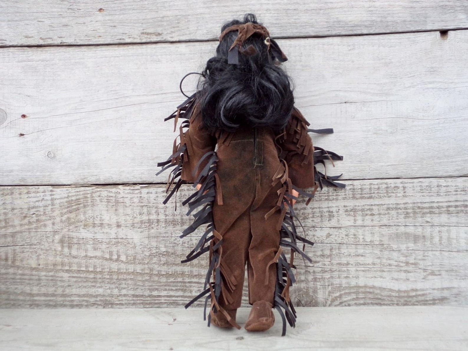 Vintage Native American Porcelain Doll Vintage Indian Boy Etsy