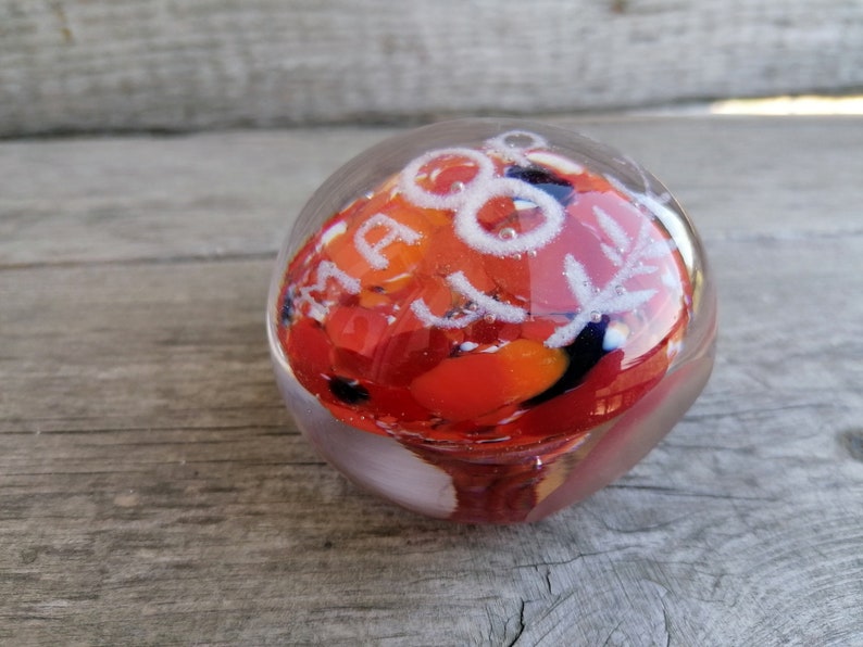 Vintage Glass Ball Paperweight International Women's Day Etsy