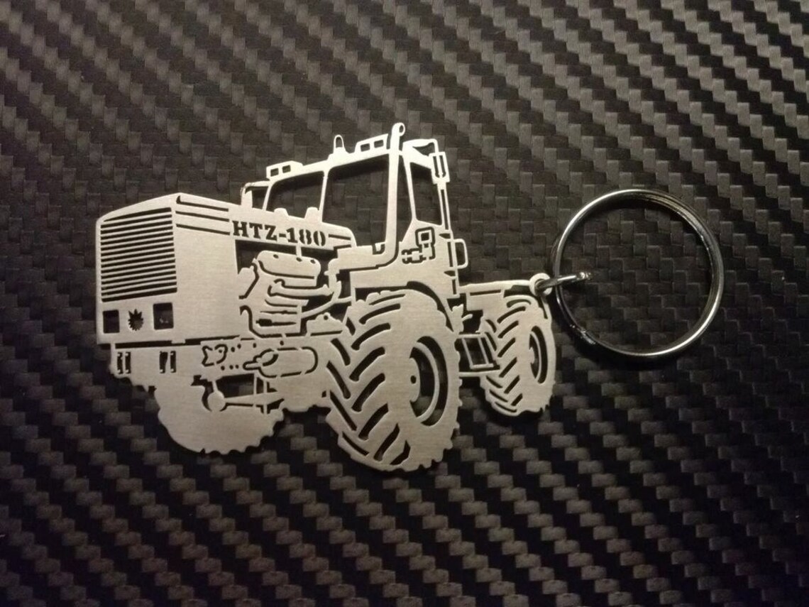 Tractor HTZ 180 Personalized Key chain Tractor Keychain Etsy