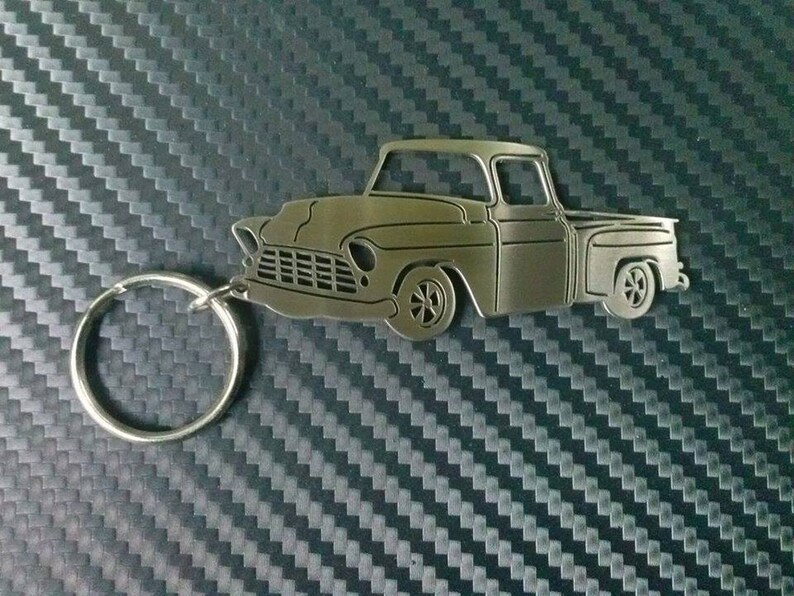 Key chain for 1955 Chevy Truck Car Keychain Keyring for Etsy