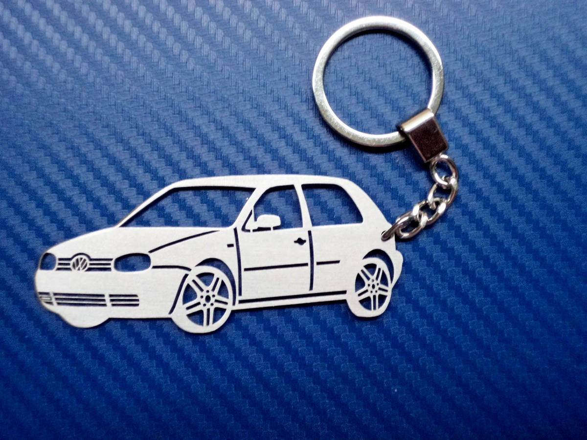 VW Golf 4 Key chain Golf 4 2 doors Car Keychain Keychain Etsy