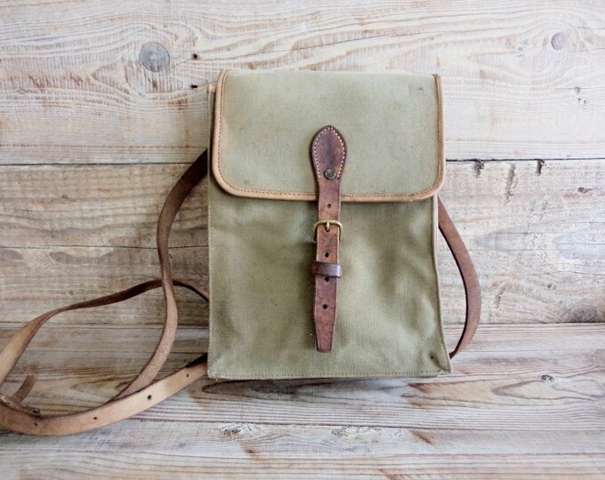 Vintage Military Canvas Bag Army Crossbody Bag From '60 Etsy