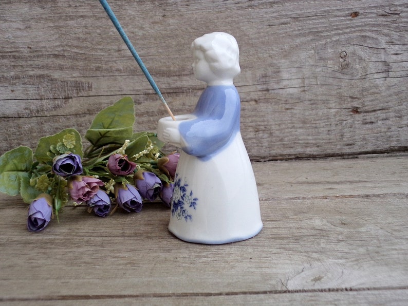 Vintage Porcelain Girl Candle Holder Holder for Aromatic Etsy