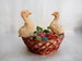Vintage straw Ducklings, Two Ducklings from Straw, Dry Grass Ducks, Easter decoration, Ducklings from Natural Products, Handmade Ducklings 