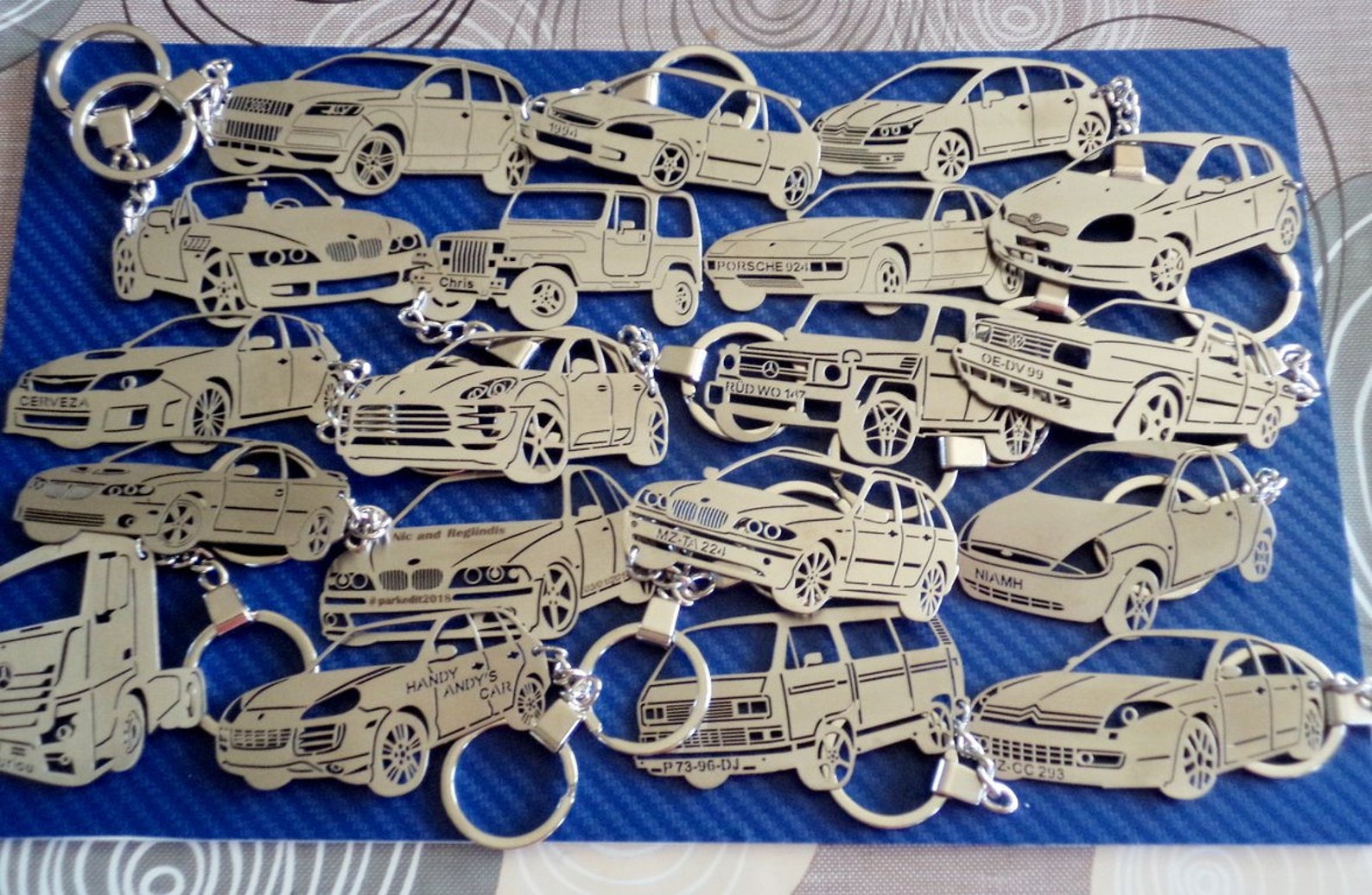 Keychain for Your Car Model Personalized Keyring Car Etsy