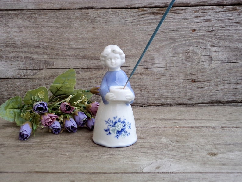 Vintage Porcelain Girl Candle Holder Holder for Aromatic Etsy