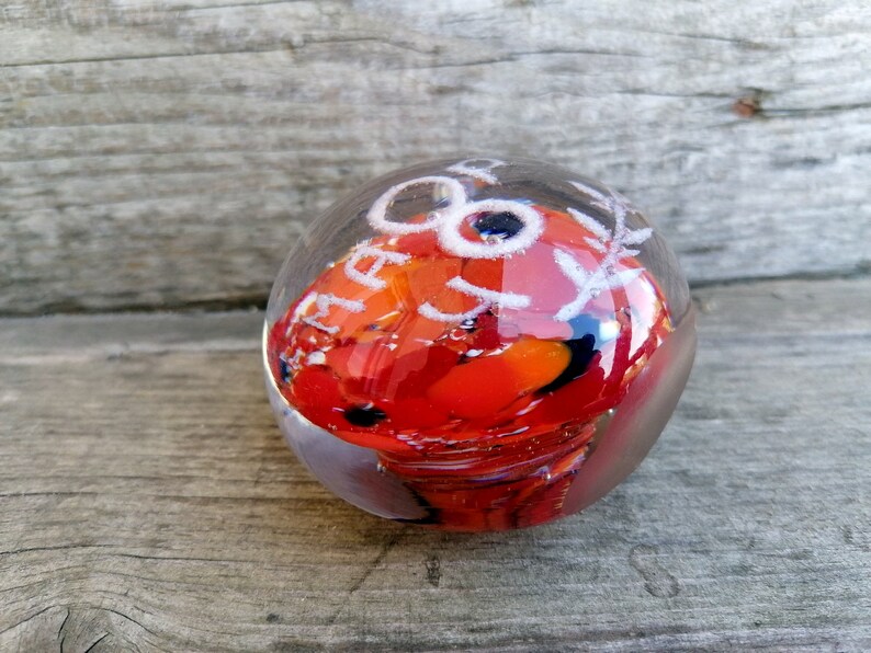 Vintage Glass Ball Paperweight International Women's Day Etsy