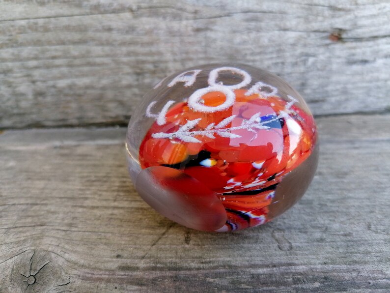 Vintage Glass Ball Paperweight International Women's Day Etsy