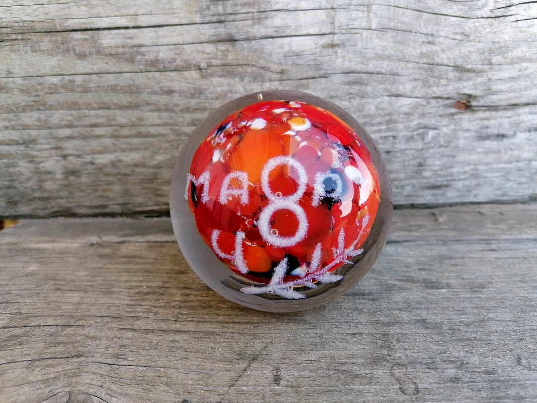 Vintage Glass Ball Paperweight International Women's Day Etsy