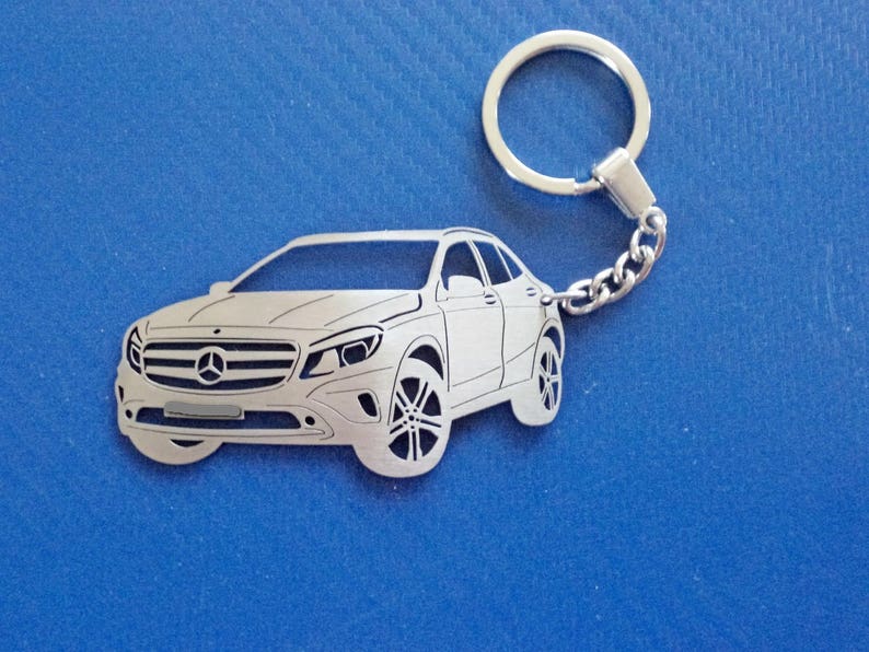 Keyring for Mercedes Birthday gift, Personalized Keychain Custom Keychain Key chain for Mercedes GLA 250 4matic Car Keychain