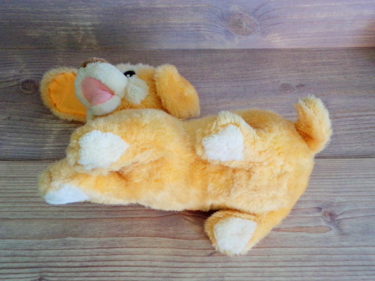 yellow dog plush