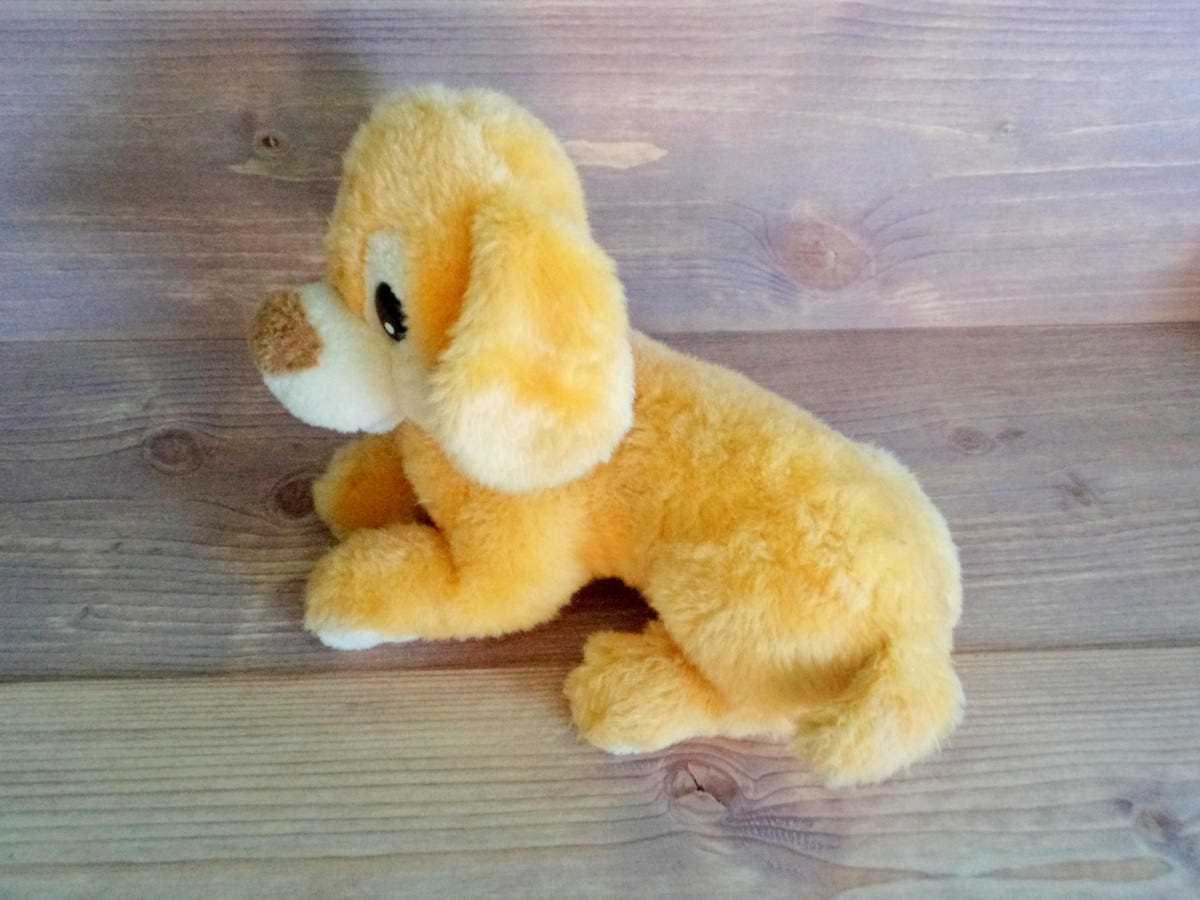 yellow dog plush