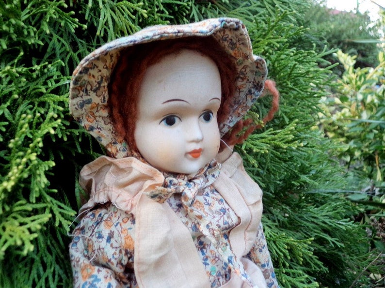 Rare Celluloid and Cloth Doll Old Doll from early of last Etsy