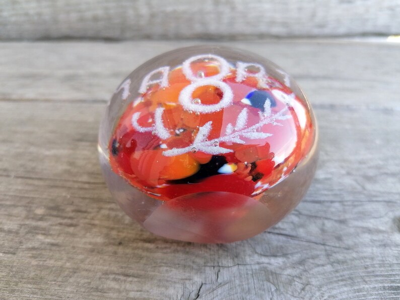 Vintage Glass Ball Paperweight International Women's Day Etsy