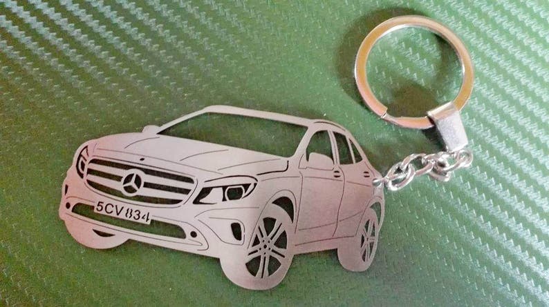 Keyring for Mercedes Birthday gift, Personalized Keychain Custom Keychain Key chain for Mercedes GLA 250 4matic Car Keychain