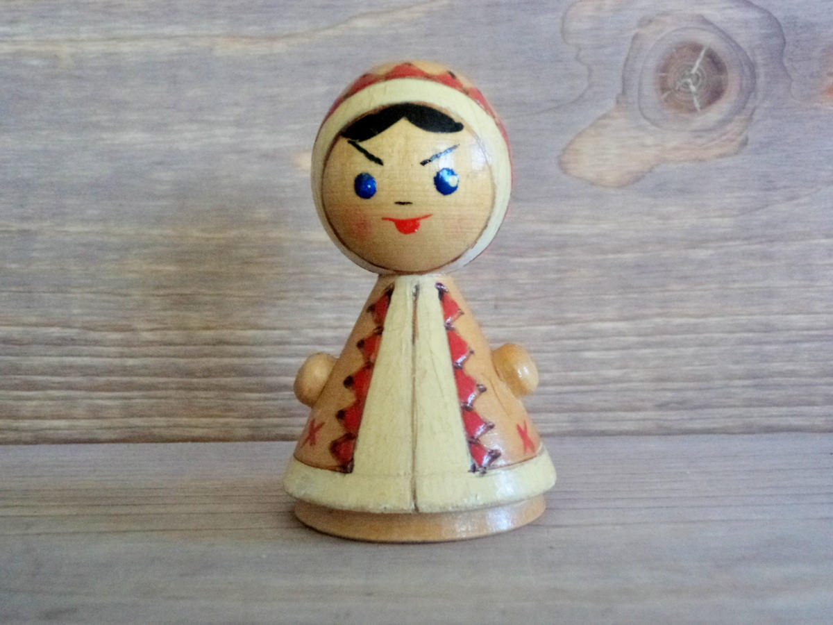 vintage wooden doll