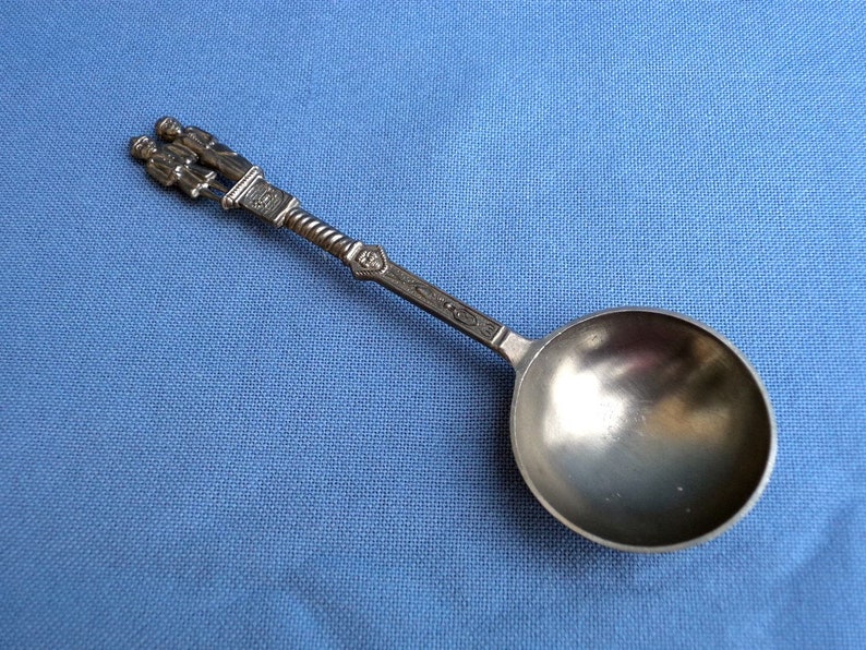 Vintage Spoon Ladle German Tin Spoon Old Ladle 60s Pure Tin Etsy
