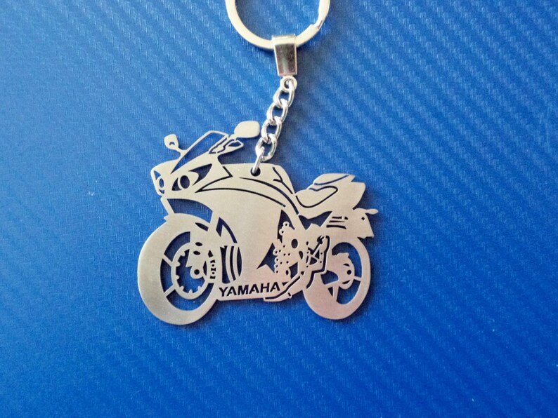 Yamaha Key chain Bike Keychain Personalized Keychain Etsy
