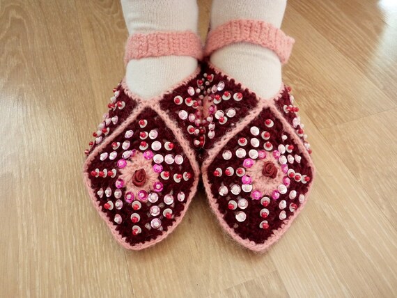 Handmade Slippers Hand Knit Children S Shoes Slippe Gem