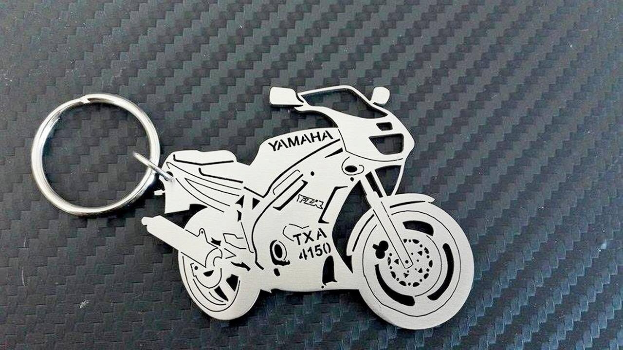 Yamaha FZR 500 Key chain Bike Keychain Personalized Etsy