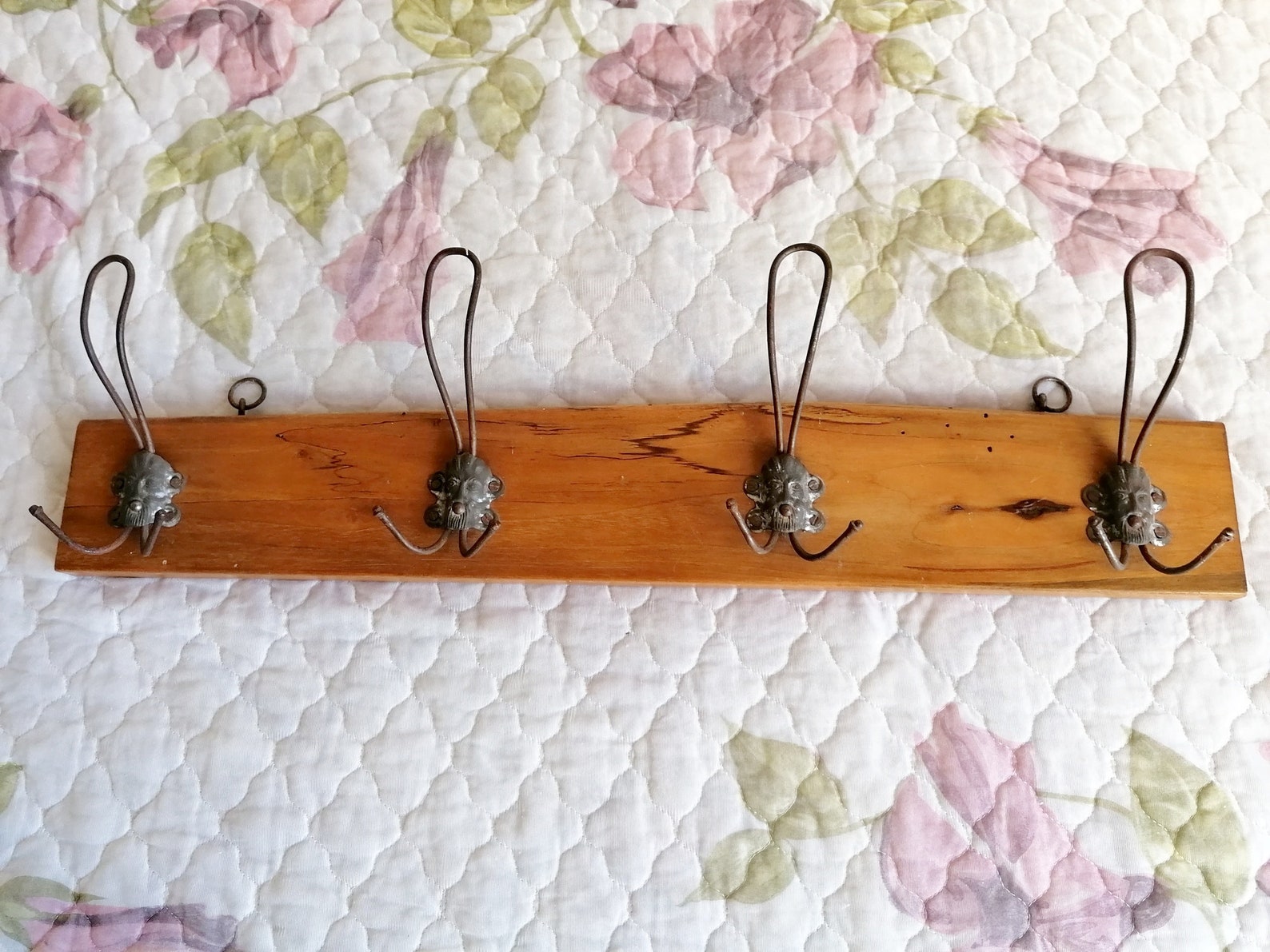 Antique 50's Wall Hanger Rustic Wooden Wall Hanger Rustic Etsy