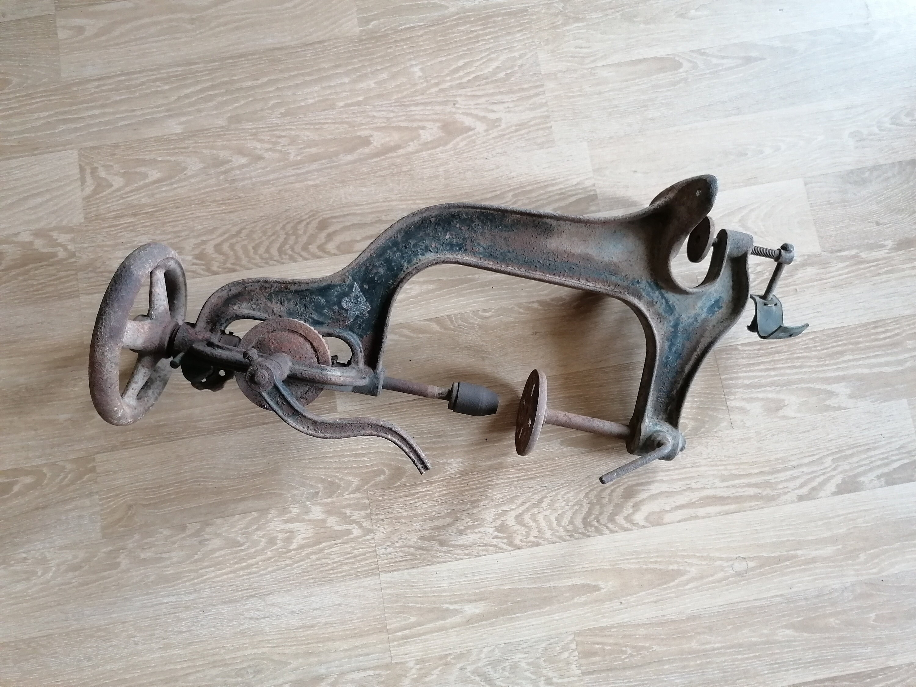 Old Tool Hand Drilling Machine Antique 