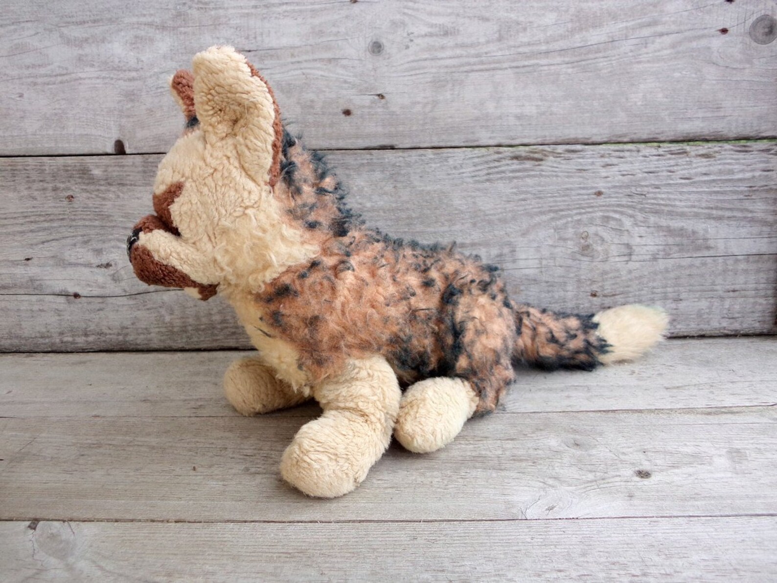 Vintage 70s Plush Stuffed Dog Old Plush Toy Collectible Etsy