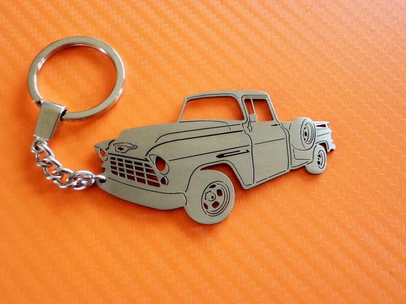Key chain for Chevy 1955 Truck Car Keychain Keyring for Etsy
