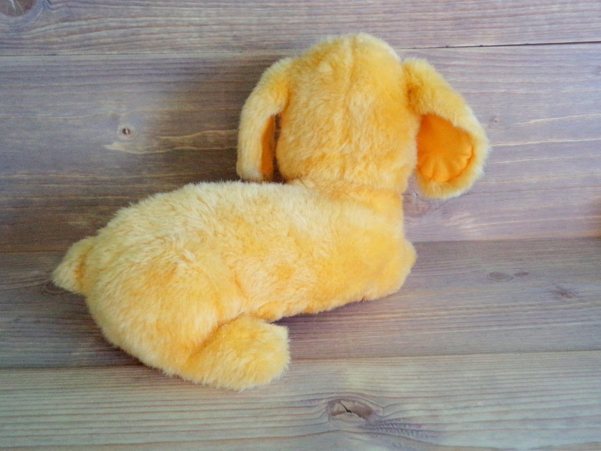yellow dog plush