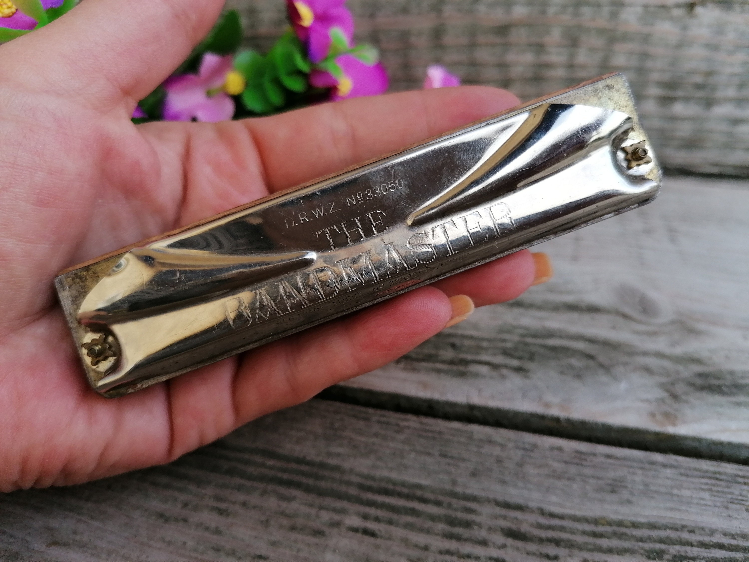 Vintage the BANDMASTER Harmonica Made in Germany 33050 Key G Etsy UK