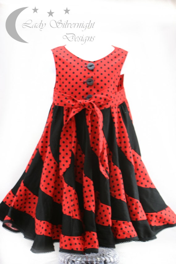 red dress black spots
