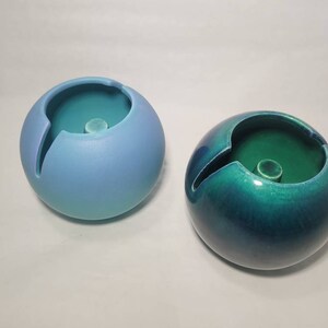 2 Mid Century Vohann Hoodwink Ceramic Ashtrays - California Pottery - Vintage - NG
