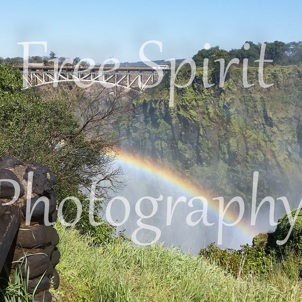 Mosi-oa-tunya - Victoria Falls - Livingstone, Zambia - Africa - Rainbow - The Smoke that Thunders