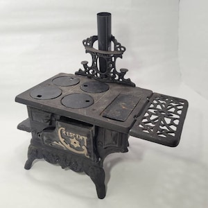 Quick Meal Enamel & Cast Iron Stove, Vintage Wood Burning Stove, Wood Cook  Stove, Cast Iron Stove, Wood Burning Stove, Rustic Decor 