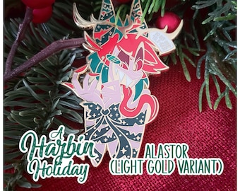 A Hazbin Holiday // Alastor (Light Gold Variant) LE Hard Enamel Pin