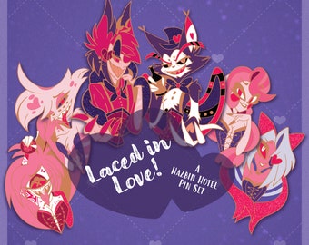 Laced in Love ~ ! // Hard Enamel Pin Set