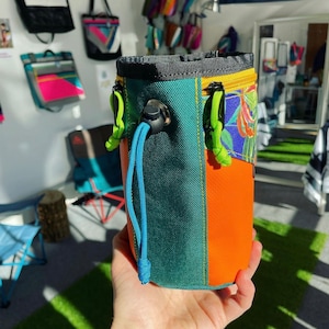 Custom Rock Climbing Chalk Bag with Zipper Pockets / Phone Holder zdjęcie 10